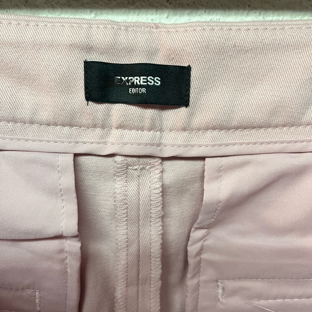Express Light Pink High Waist Shorts - Picture 7 of 9